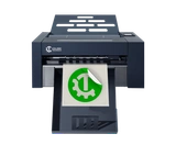 A3+ sheet label cutter with finished contour-cut labels