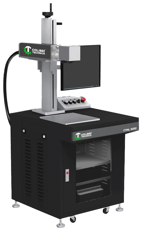 Colibri laser marking workstation in its original three-quarter view