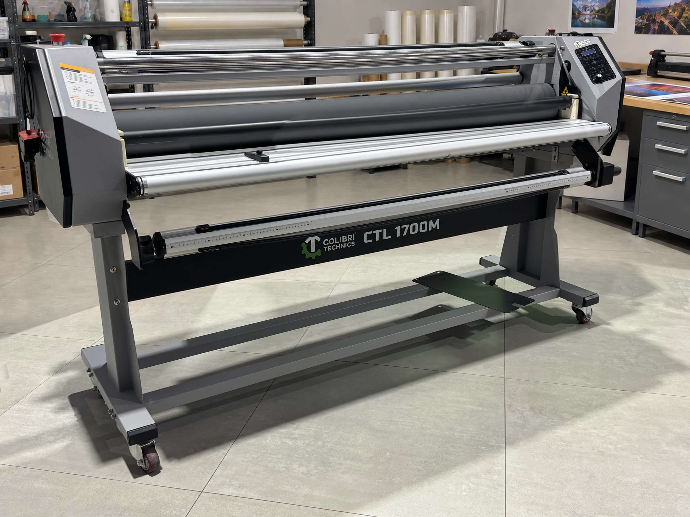 Colibri CTL1700M laminator in a print-finishing workshop